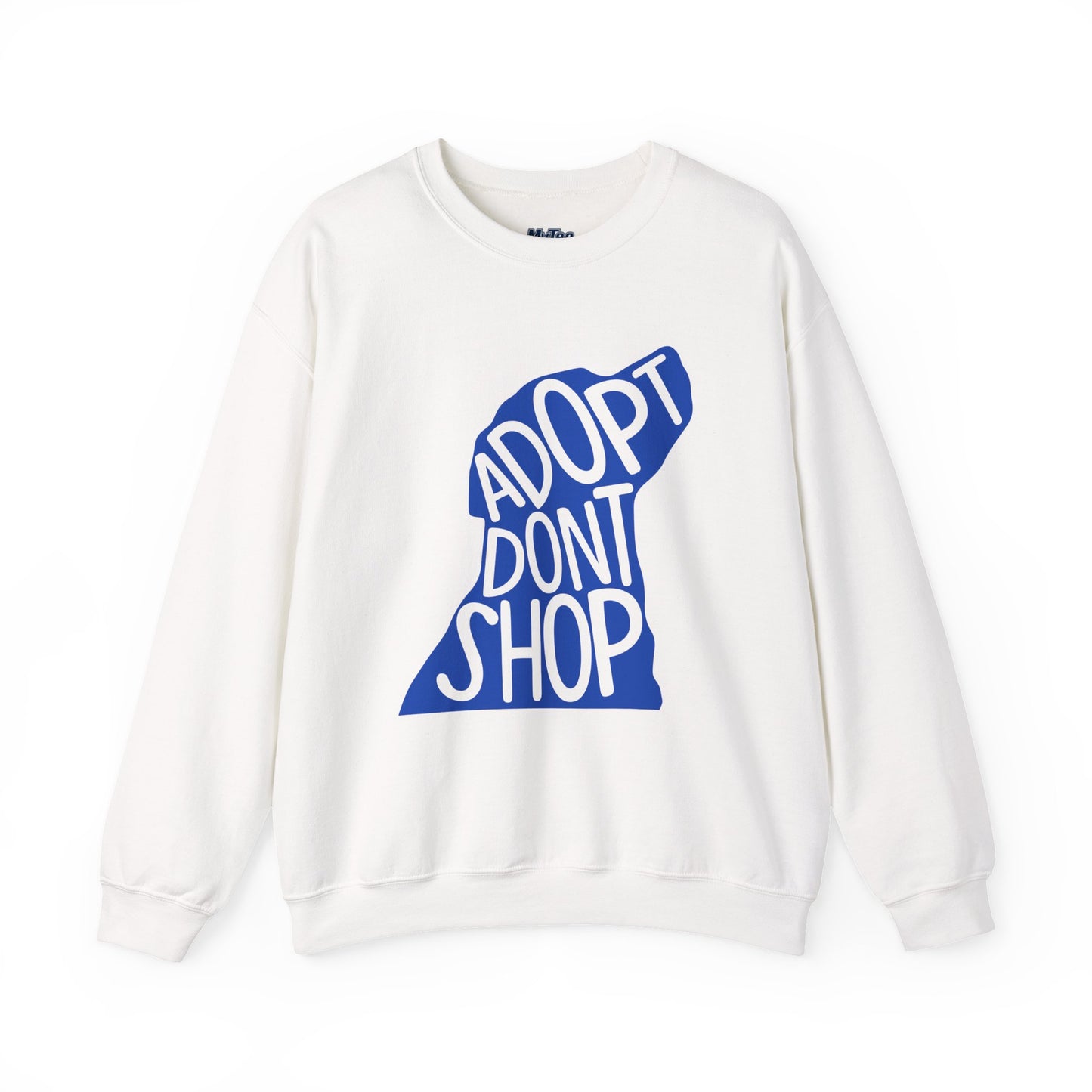 Adopt Don't Shop Unisex Sweatshirt | Eco-Friendly Crewneck