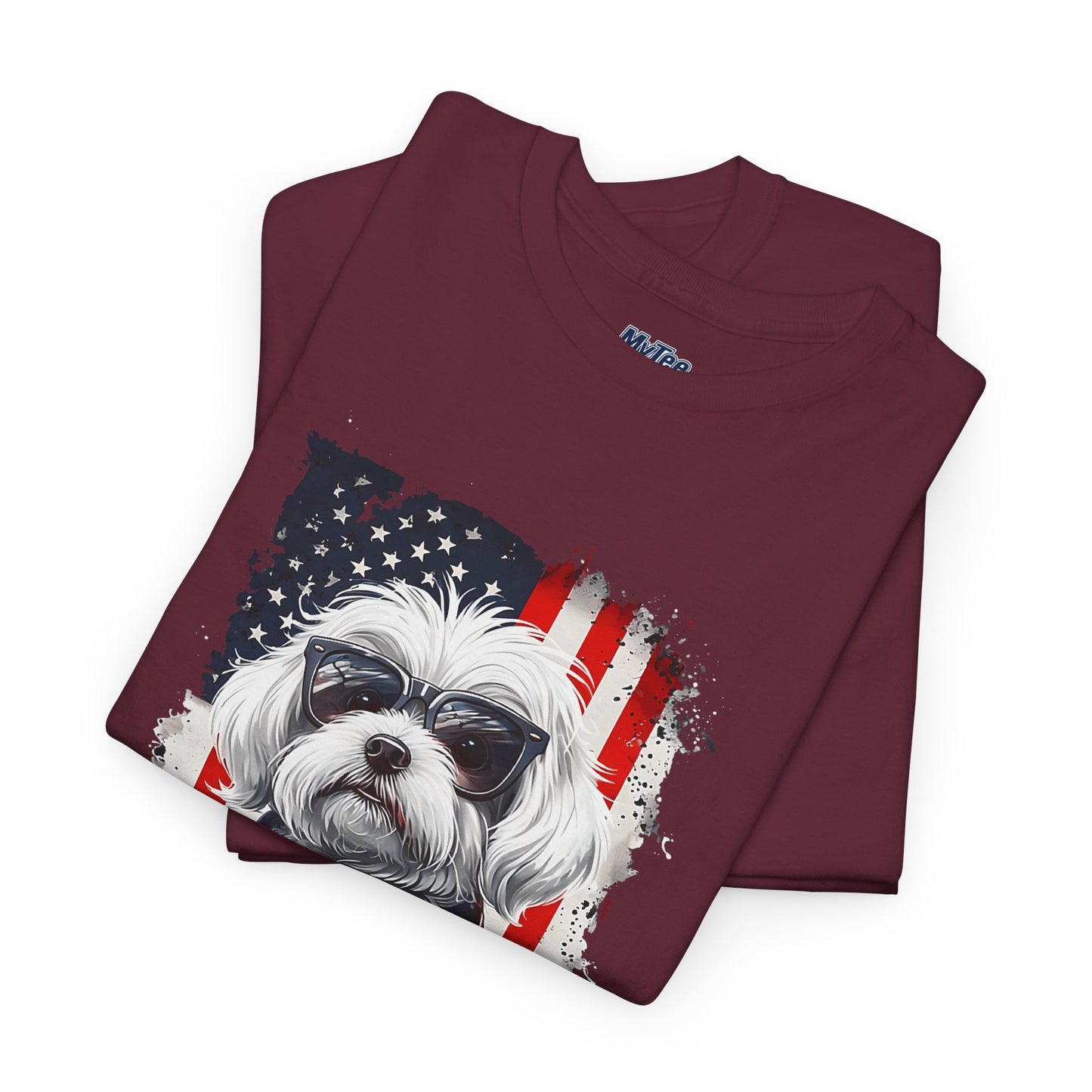Patriotic Havanese Unisex Cotton T-Shirt