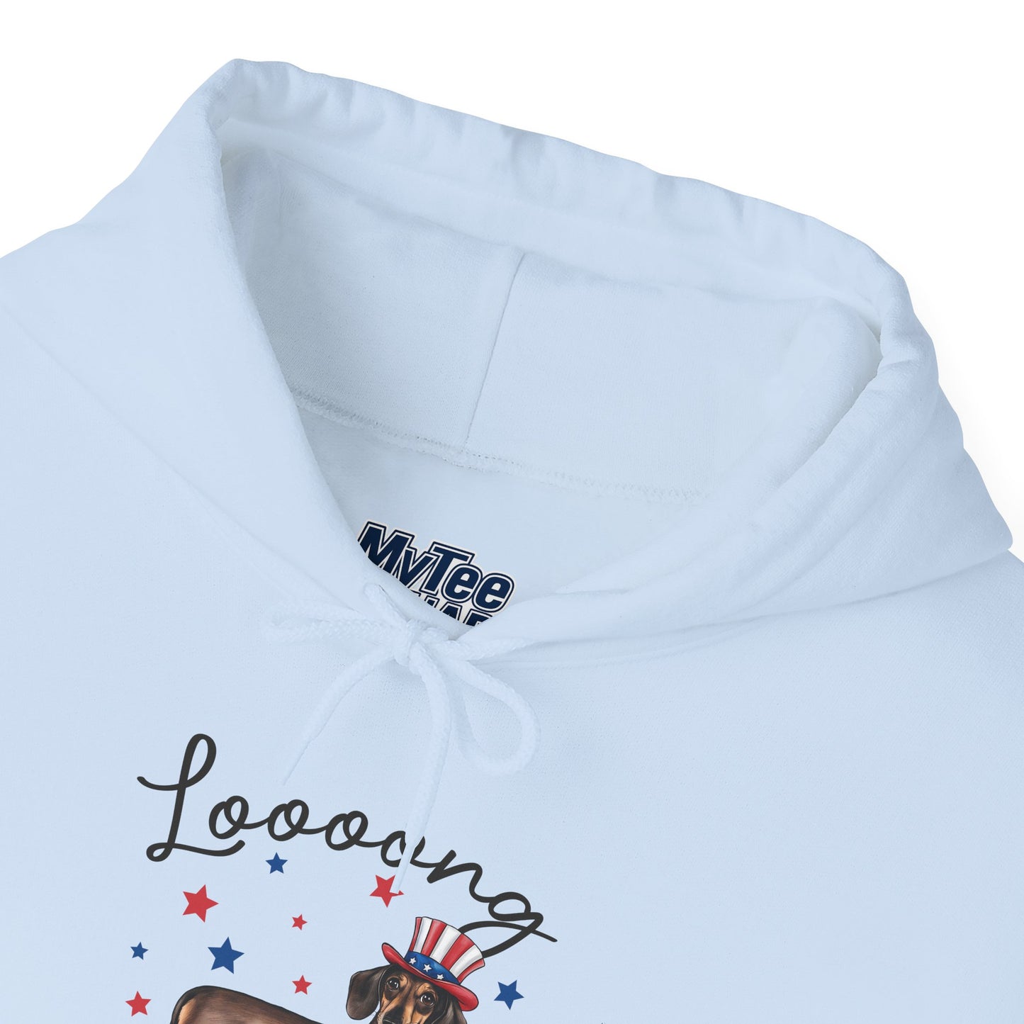 Patriotic Dachshund Loooong Live Freedom Unisex Hoodie