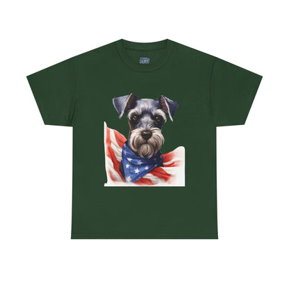 Patriotic Miniature Schnauzer Unisex T-Shirt