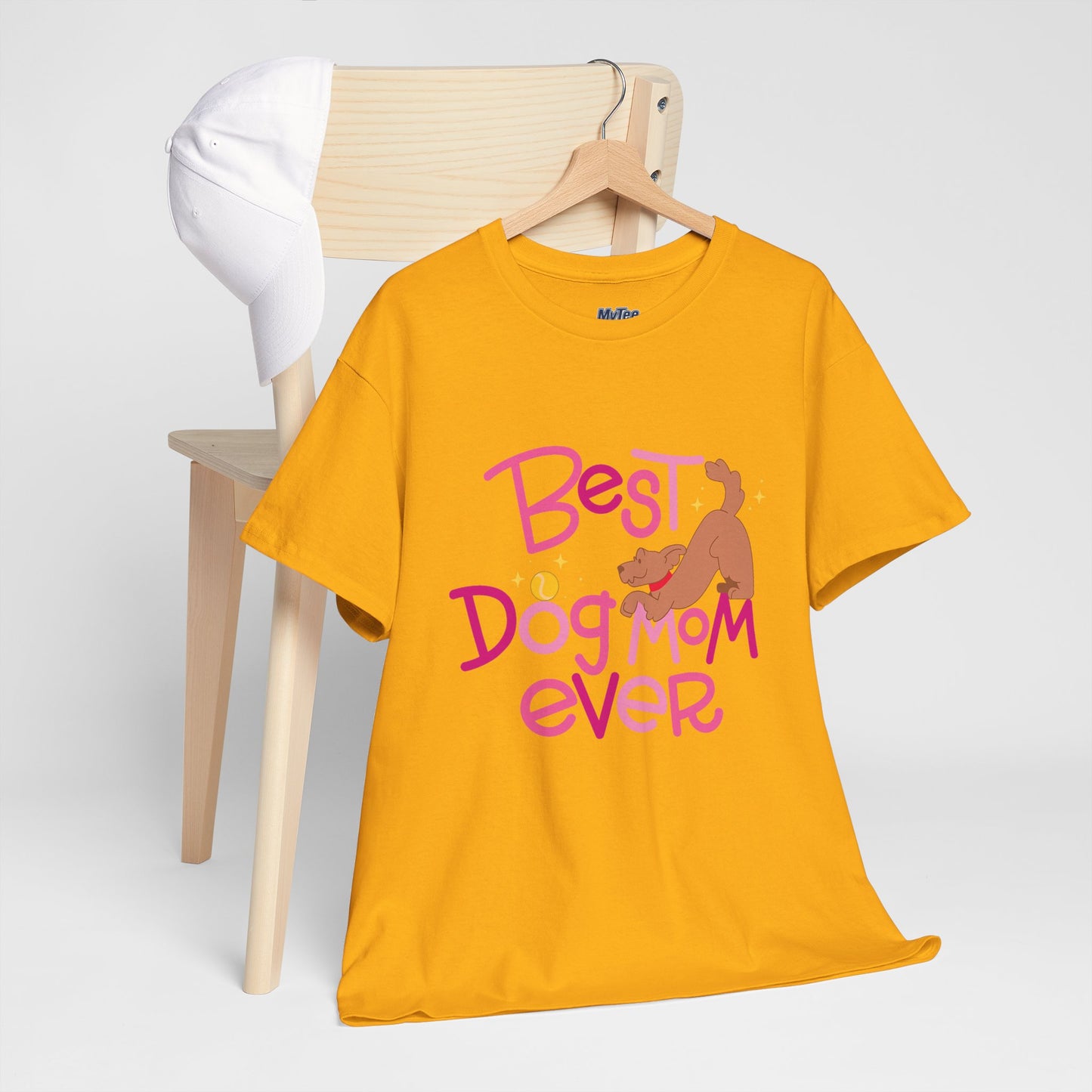 Best Dog Mom Ever Cotton T-Shirt For Proud Mothers