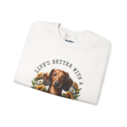 Dachshund Sunflower Unisex Hoodie