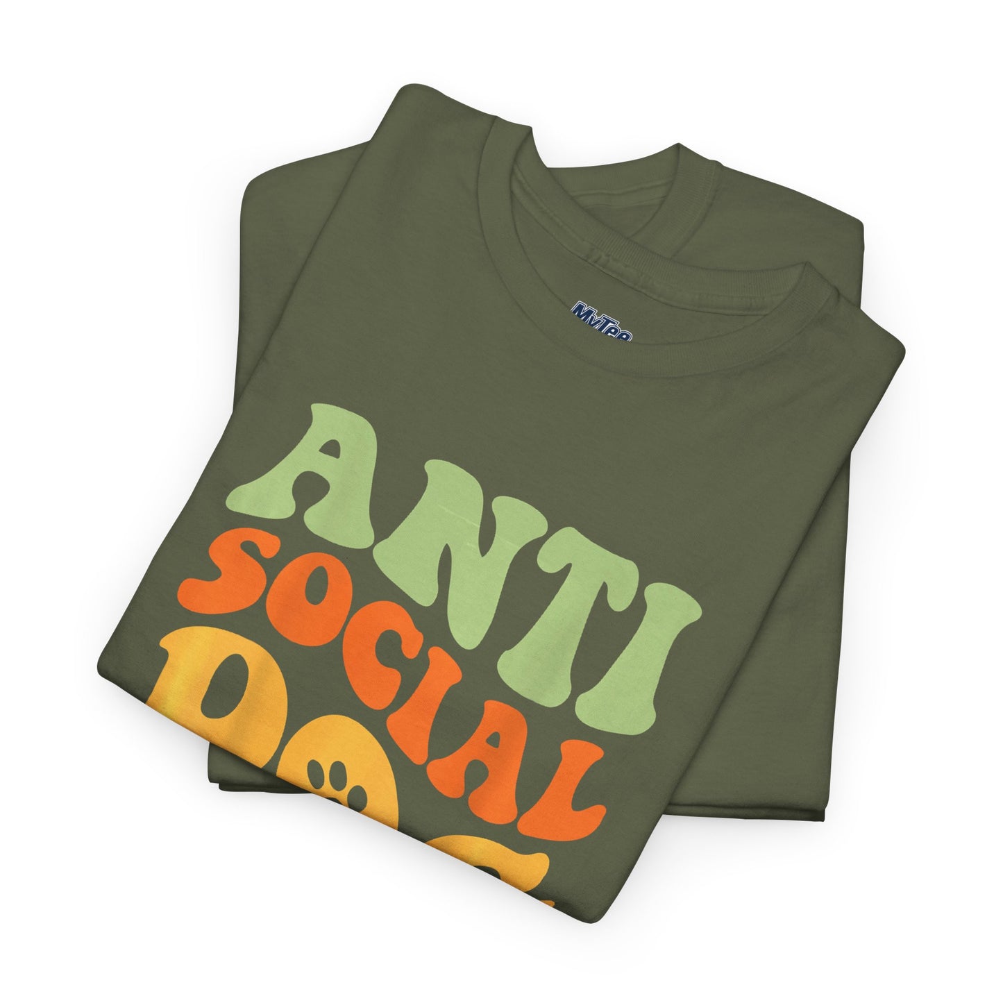Anti Social Dog Moms Club Cotton T-Shirt - Fun & Comfy Pet Lover Tee