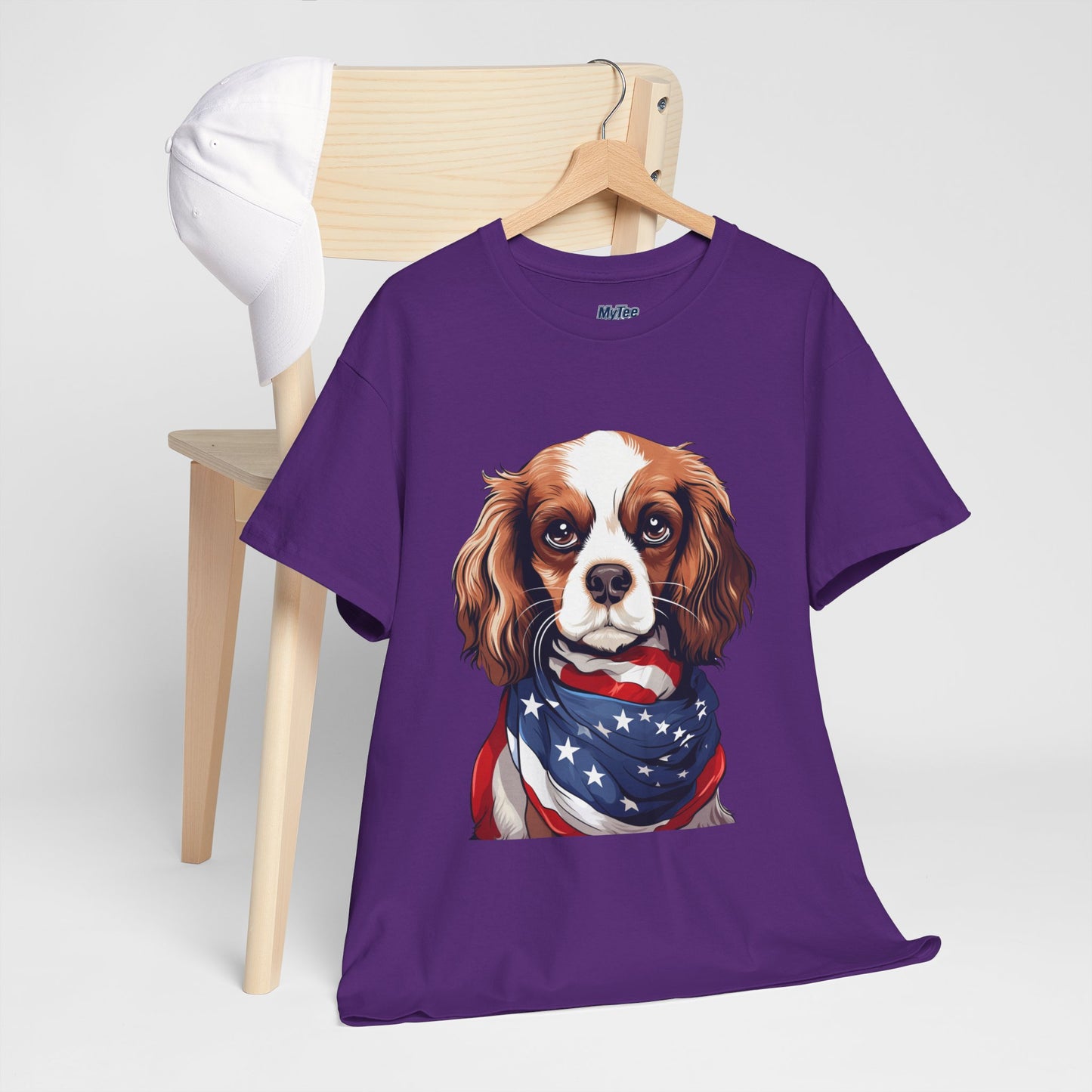 Patriotic Cavalier King Charles Spaniel Unisex T-Shirt