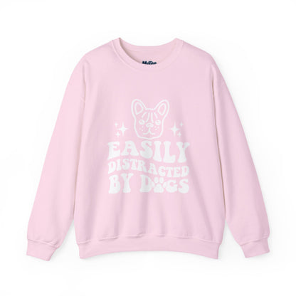 Easily Distracted By Dogs Unisex Sweatshirt | Pet Owner Gift