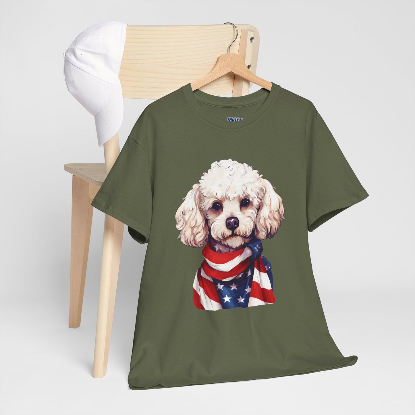 Patriotic Poodle Unisex T-Shirt