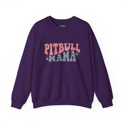 Pitbull Mama Crewneck Sweatshirt | Perfect Gift for Dog Mom