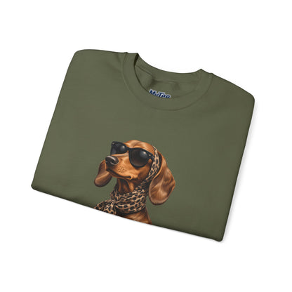Chic Dachshund Dog Lover Unisex Sweatshirt | Crewneck Pullover For Pet Lovers