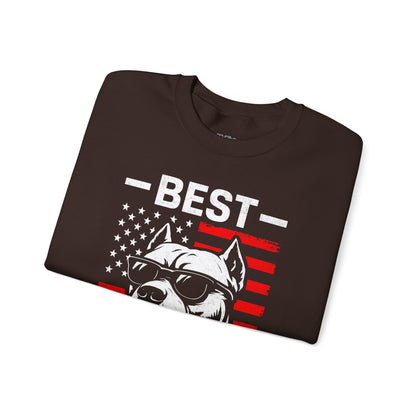 Best Pitbull Dad Ever SweatShirt For Proud Dog Father
