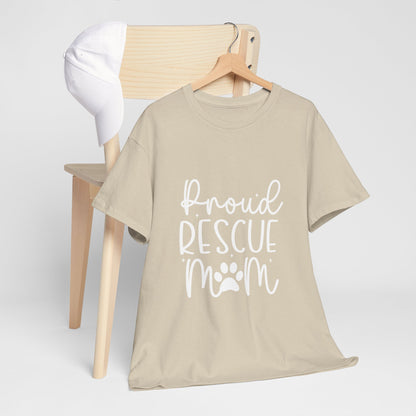 Proud Rescue Mom T-Shirt | Gift For Dog Mom