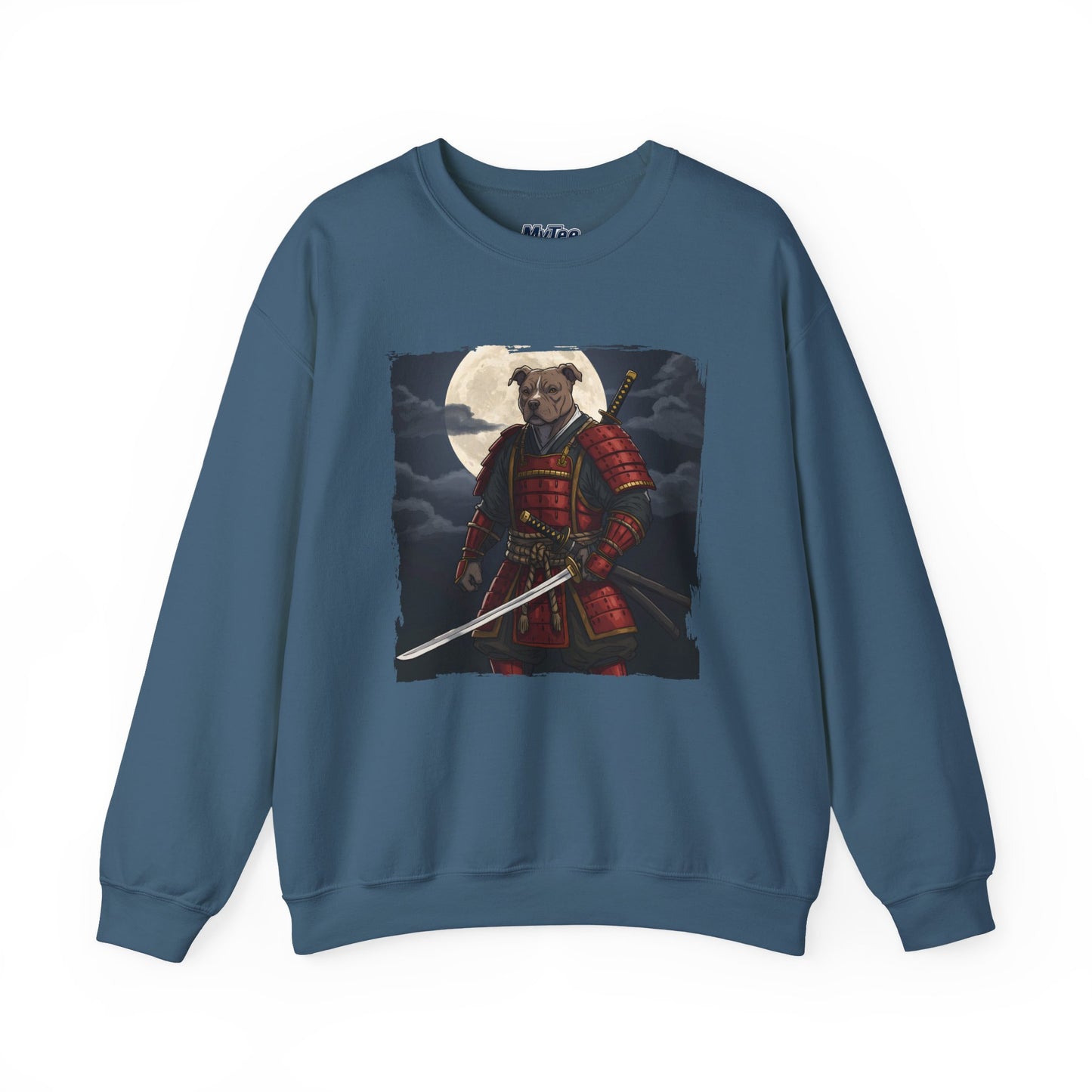Pitbull Samurai Warrior Sweatshirt | Cozy Crewneck