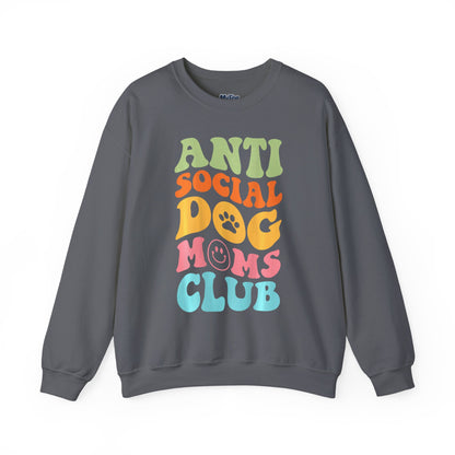 Anti-Social Dog Moms Club Sweatshirt | Relaxed Style For Fur Mama