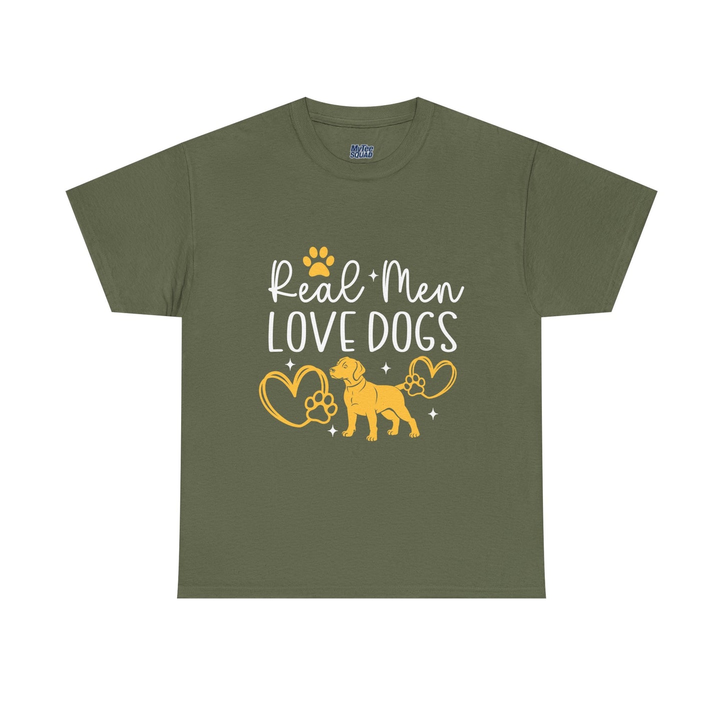 Real Men Love Dogs Cotton T-Shirts | Dog Lover