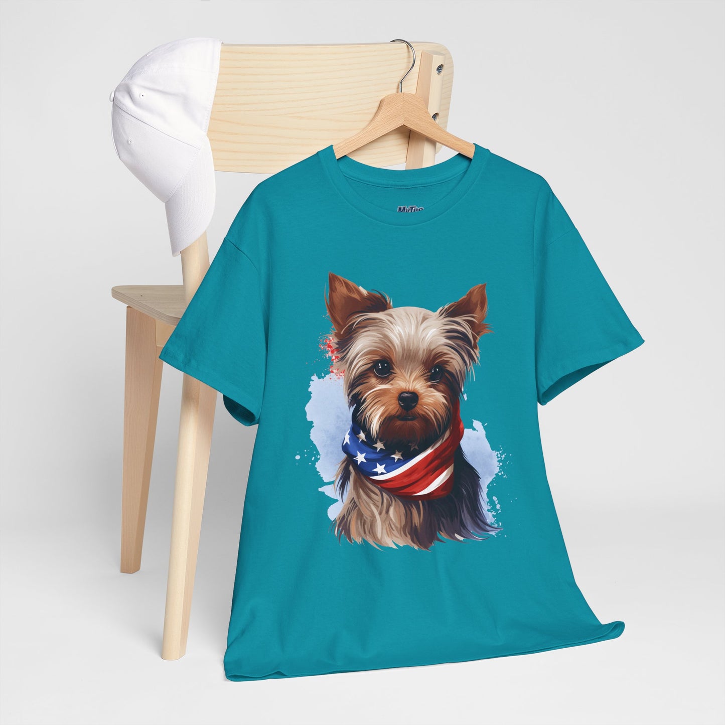 Patriotic Yorkshire Terrier Unisex T-Shirt