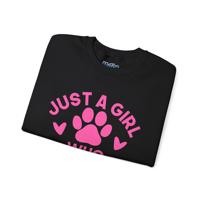 Just a Girl Who Loves Dogs Sweatshirt | Gift For Dog Mom