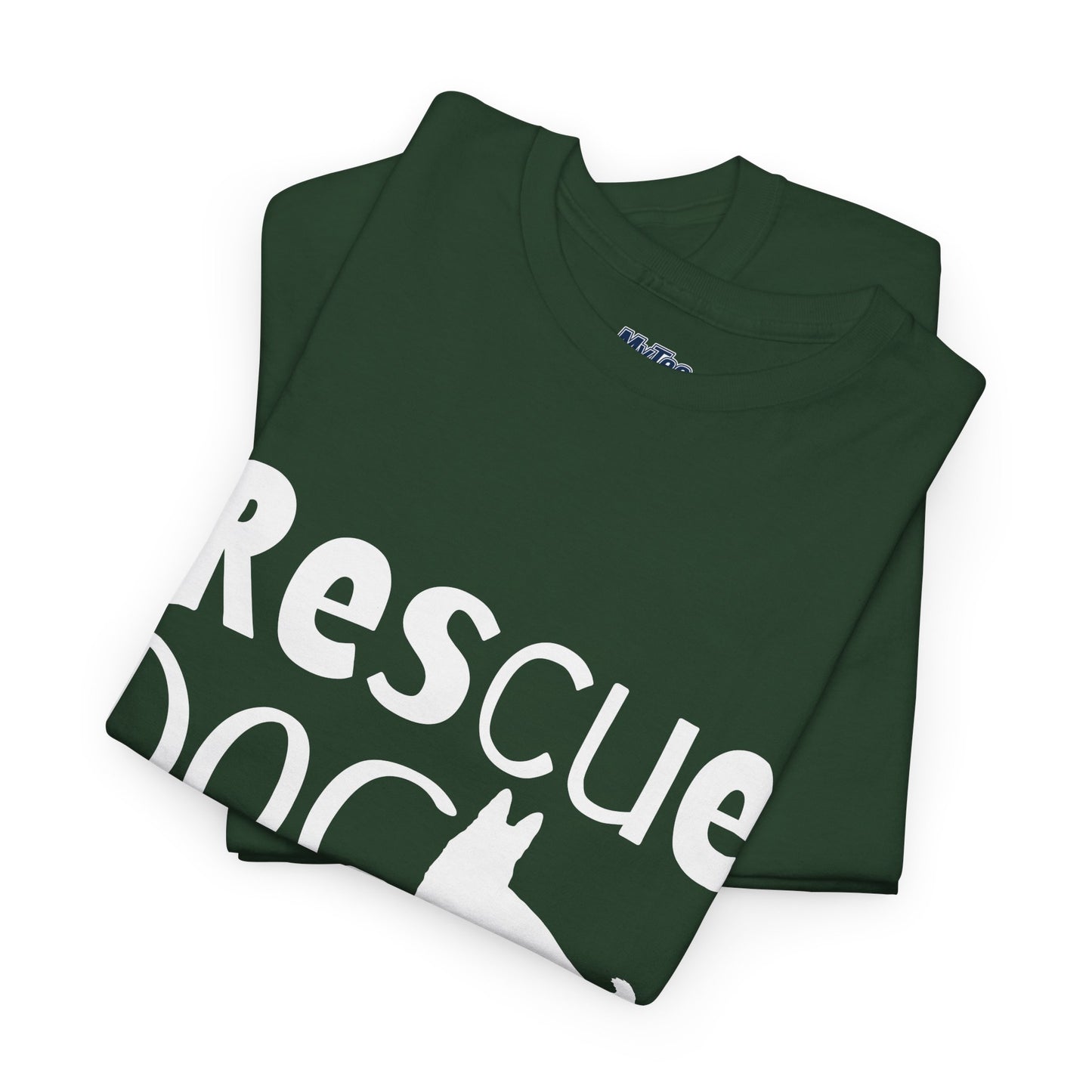 Rescue Dog Mom Cotton T-Shirt