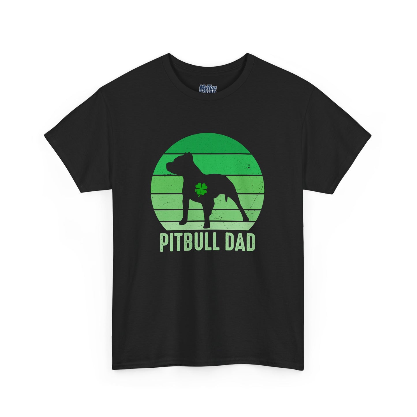 Pitbull Dad Heavy Cotton Tee | Father's Day Gift
