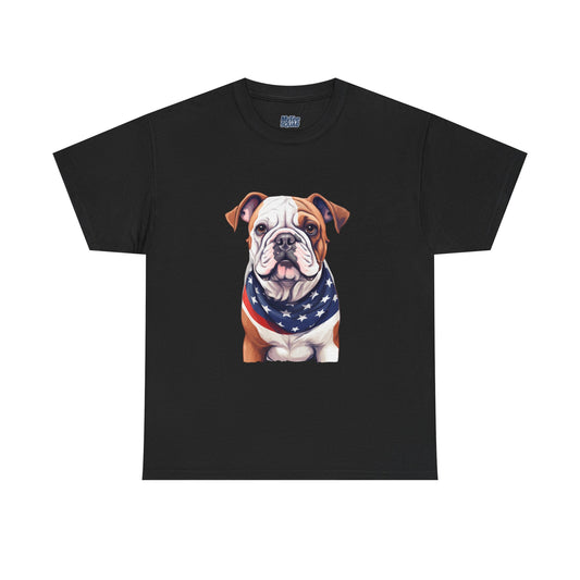 Patriotic Bulldog Unisex T-Shirt
