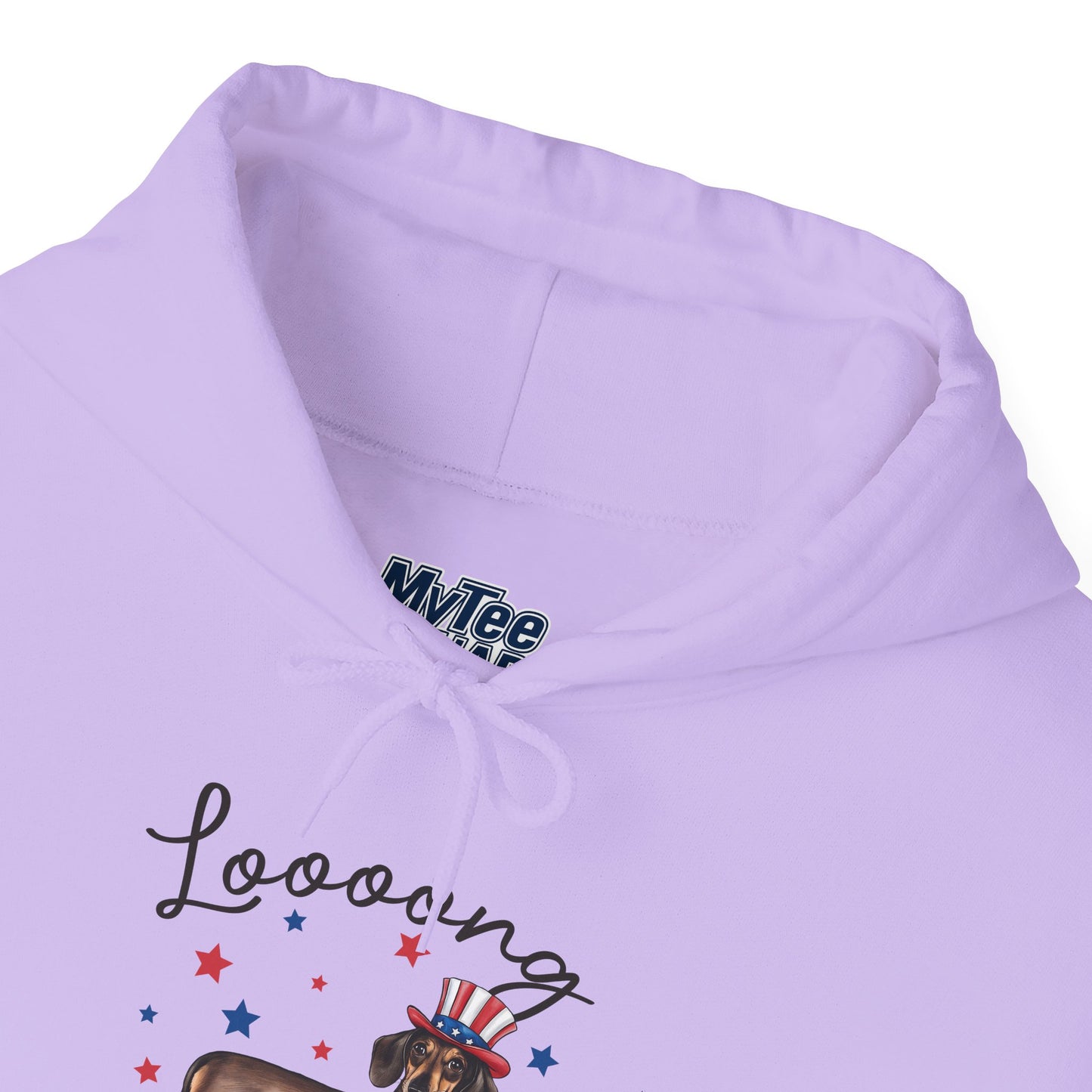 Patriotic Dachshund Loooong Live Freedom Unisex Hoodie