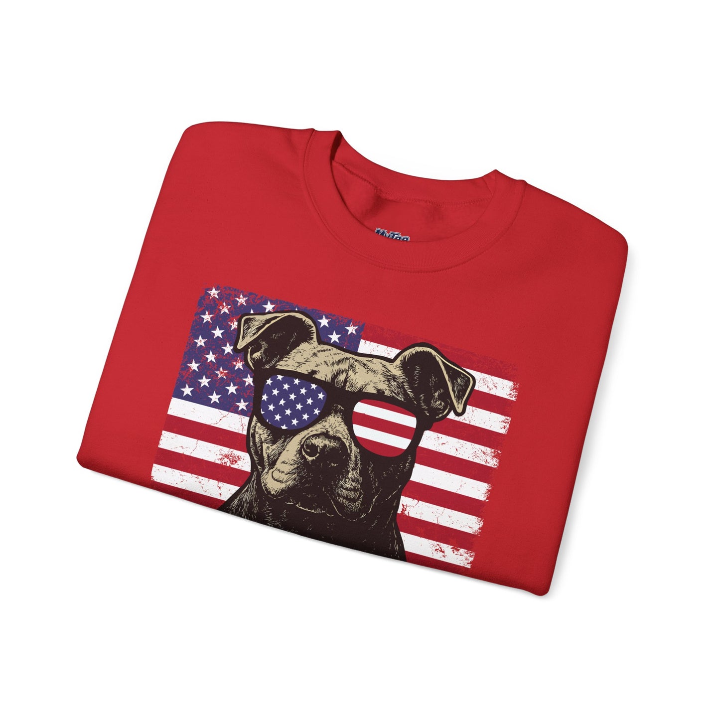 Show Me Your Pitties Patriotic Pitbull Sweatshirt – Funny USA Dog Lover Pullover