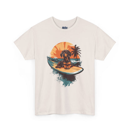 Dachshund Beach Vibes T-Shirt – Chill Summer Dog Style