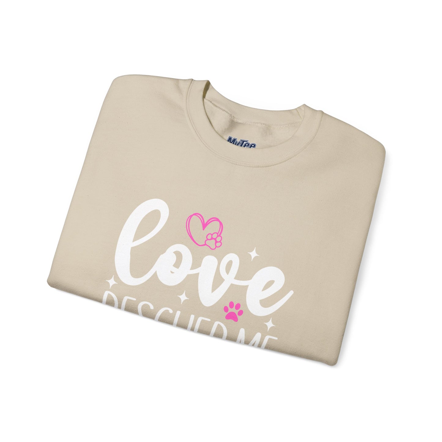 Love Rescued Me Unisex Sweatshirt – Heartfelt Dog Adoption Apparel