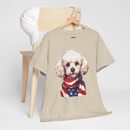 Patriotic Poodle Unisex T-Shirt