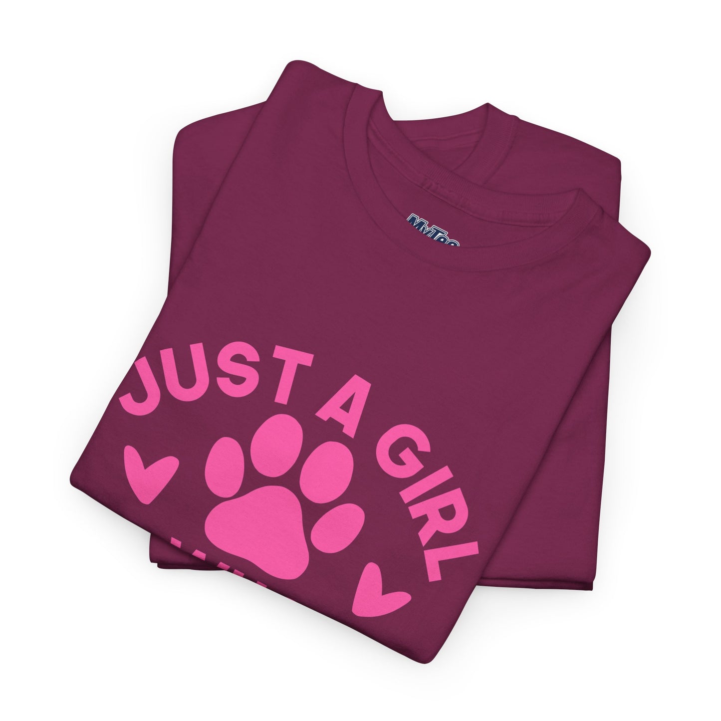 Just a Girl Who Loves Dogs T-Shirt - Cute Pet Lover Tee
