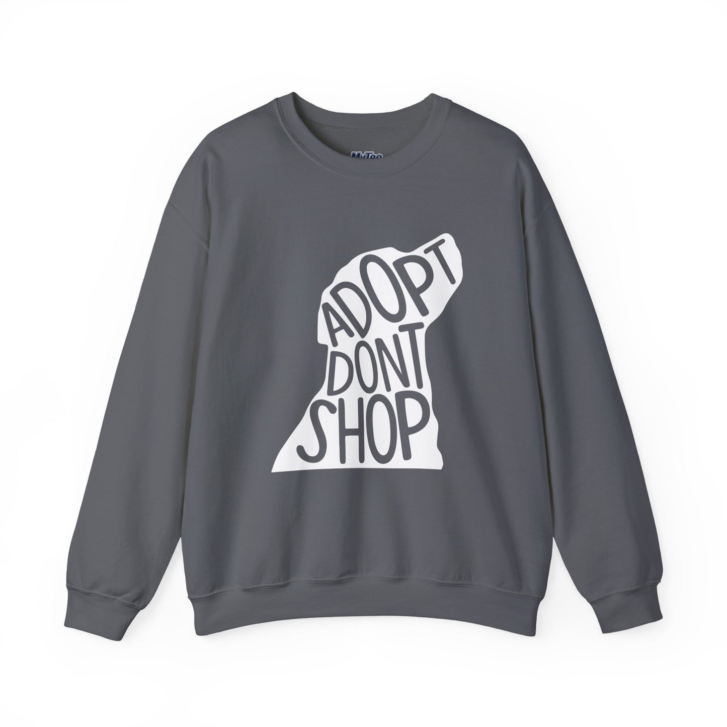 Adopt Don't Shop Unisex Sweatshirt | Eco-Friendly Crewneck