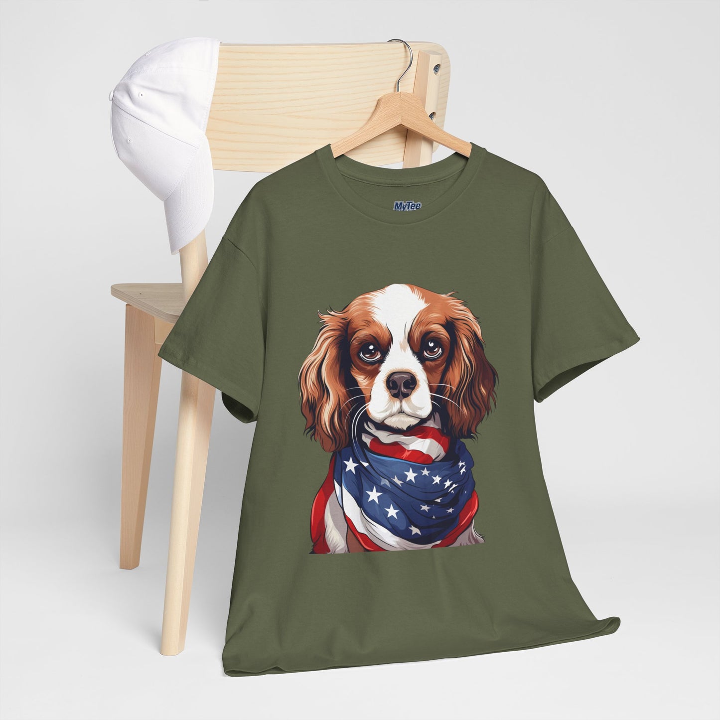Patriotic Cavalier King Charles Spaniel Unisex T-Shirt