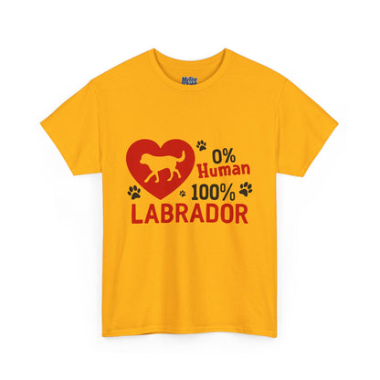 0% Human 100% Labrador Unisex T-Shirt