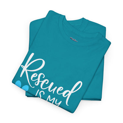 Rescued Is My Favorite Breed T-Shirt – Pet Adoption Love Tee
