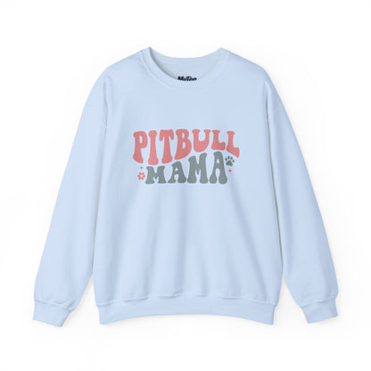 Pitbull Mama Crewneck Sweatshirt | Perfect Gift for Dog Mom