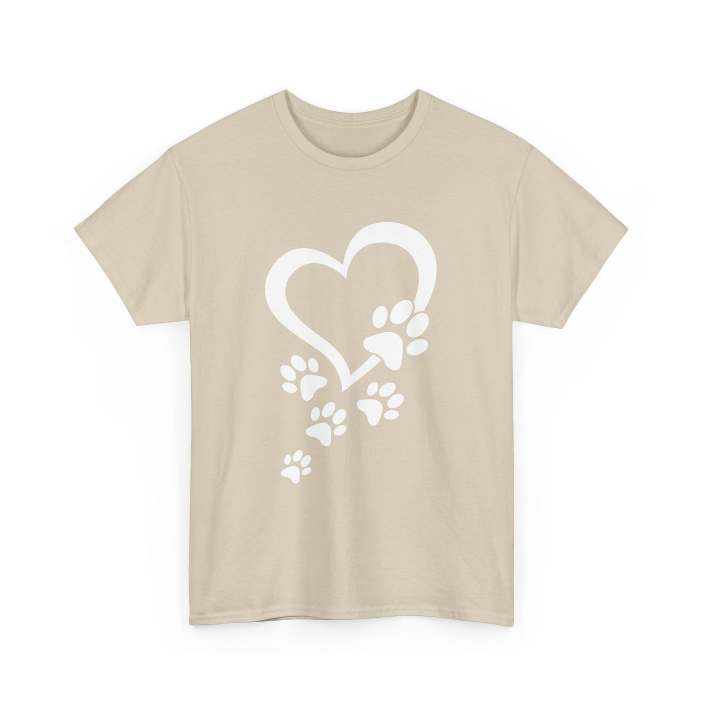 Heart With Paw Print Love T-shirt