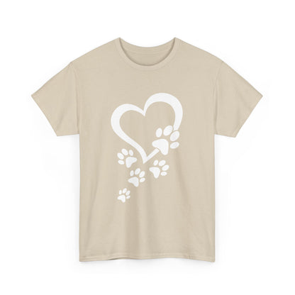 Heart With Paw Print Love T-shirt