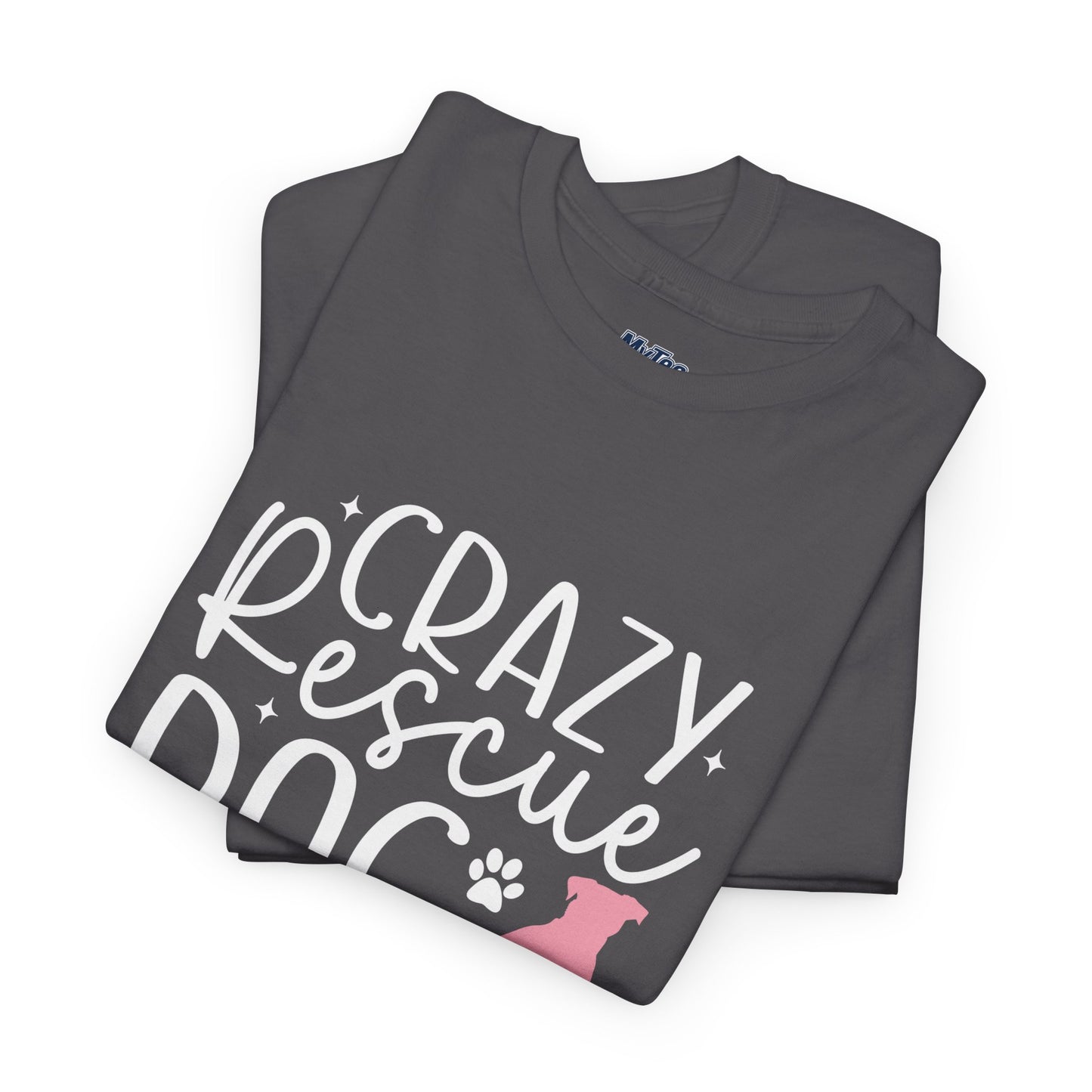 Crazy Rescue Dog Lady T-Shirt | Gift For Pet Mama
