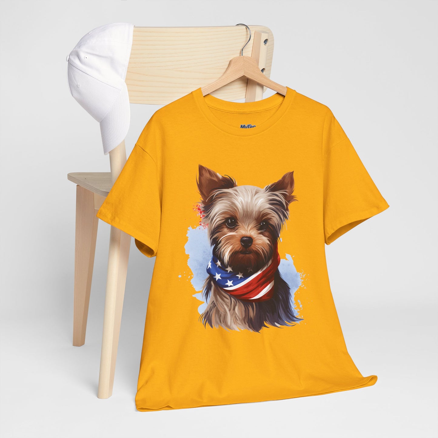 Patriotic Yorkshire Terrier Unisex T-Shirt