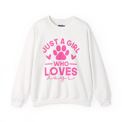 Just a Girl Who Loves Dogs Sweatshirt | Gift For Dog Mom