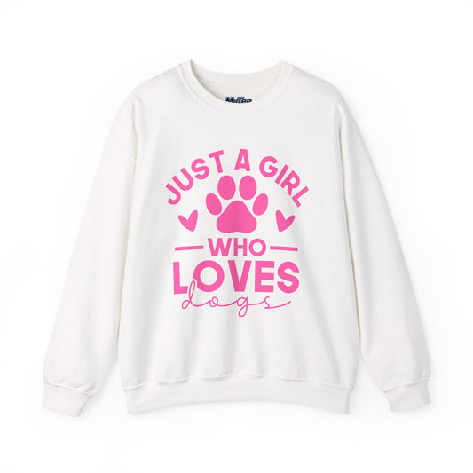 Just a Girl Who Loves Dogs Sweatshirt | Gift For Dog Mom