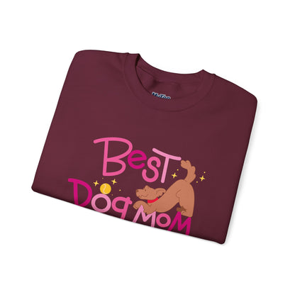 Best Dog Mom Ever Crewneck Sweatshirt | Gift For Dog Moms