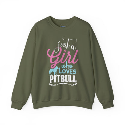 Just A Girl Who Loves Pitbull Sweatshirts