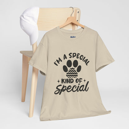 I'M A SPECIAL, DOG KIND OF SPECIAL Casual PAW Cotton T-shirt