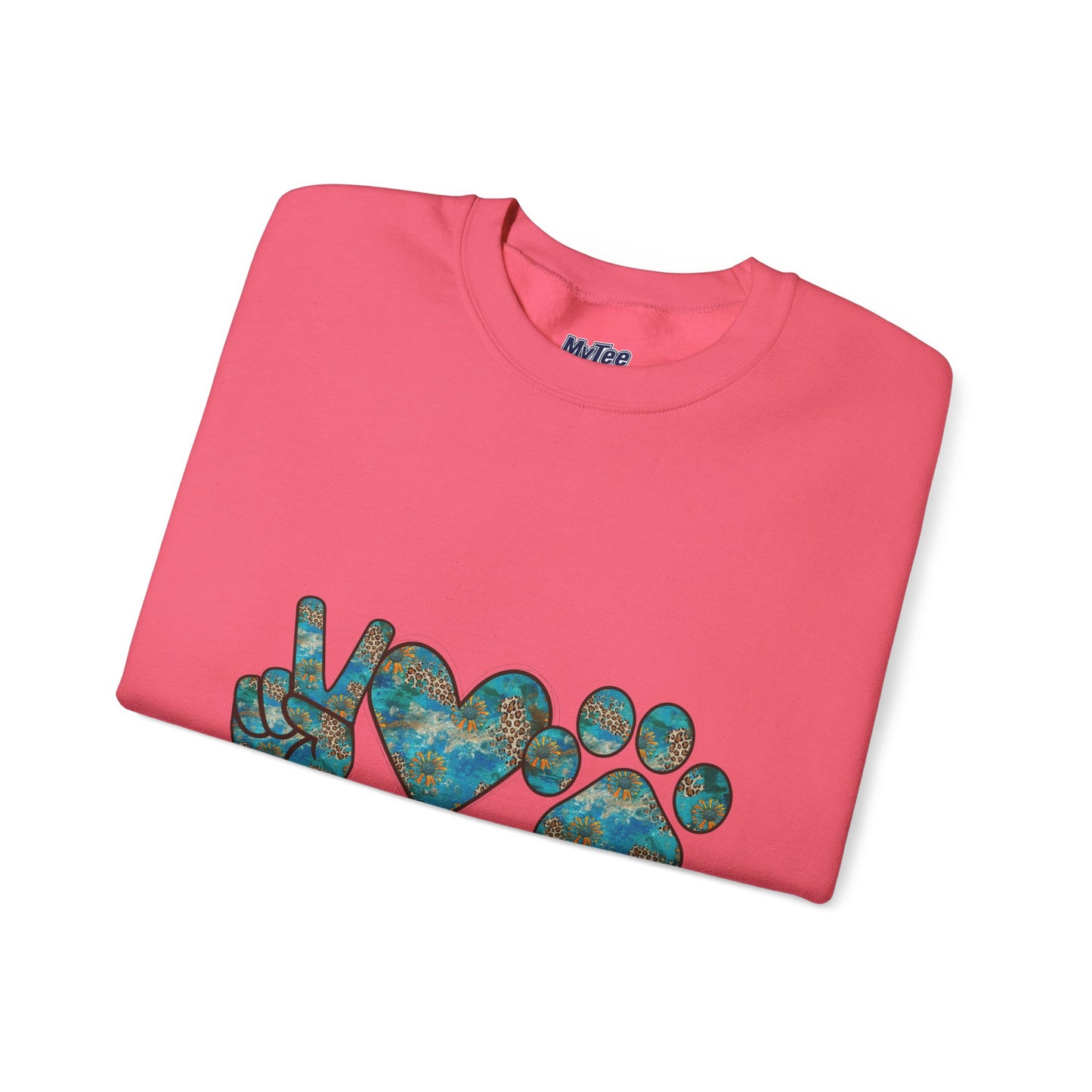 Peace Love Rescue Sweatshirt | Heavy Blend Crewneck for Animal Rescuers