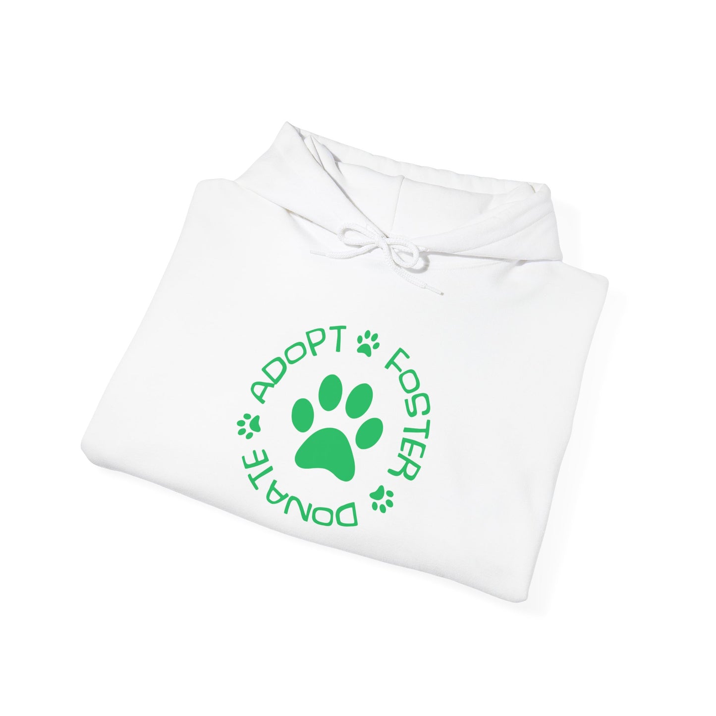 Adopt Foster Donate Unisex Hoodie – Pet Rescue Support Apparel