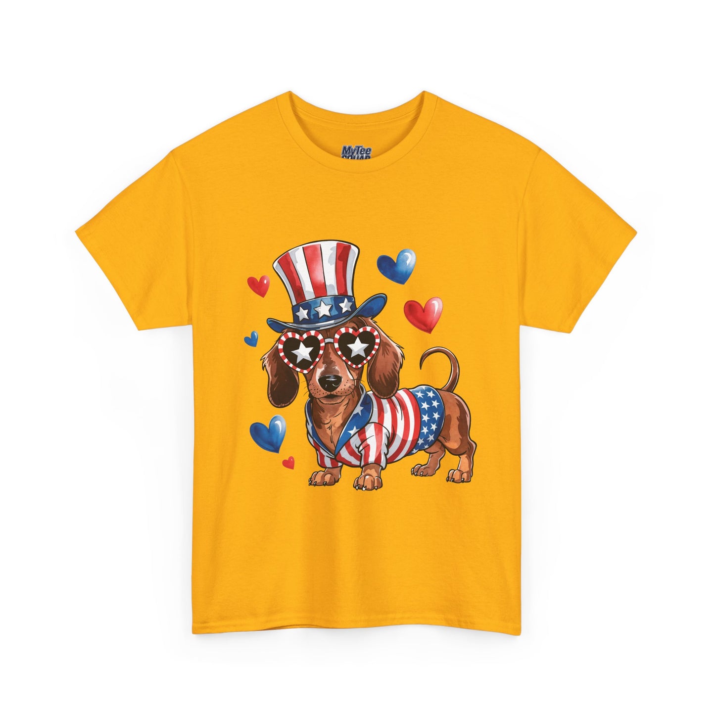 Patriotic Dachshund Unisex T-Shirt | Dog Lover Gift, July 4th Celebration