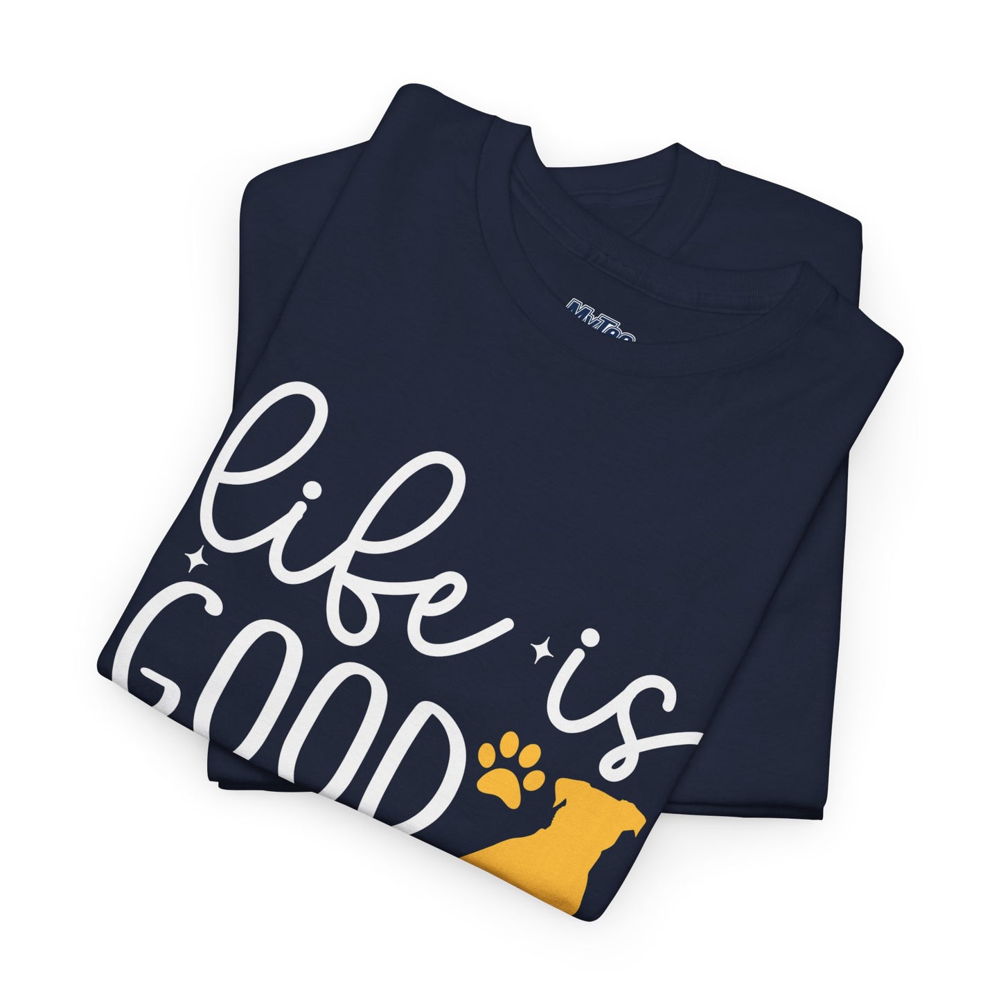 "Life Is Good With My Rescue Dog" Unisex T-Shirt | Dog Lover Gift