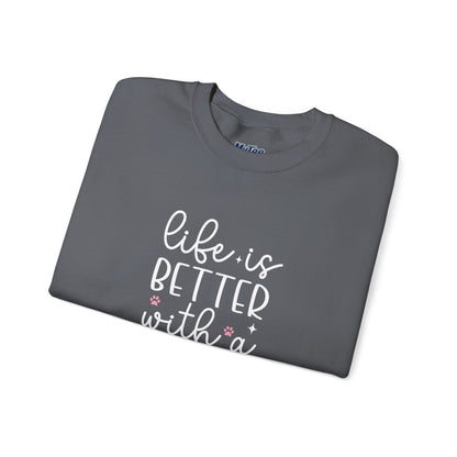 Life Is Better With A Rescue Dog Unisex Sweatshirt | Cozy Pet Lover Gift