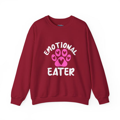Emotional Eater Sweatshirt – Heart, Paws & Snacks