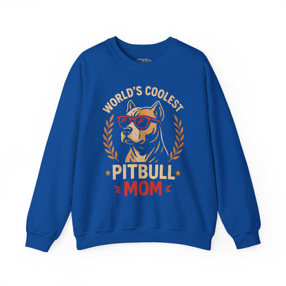 World's Coolest Pitbull Mom Sweatshirt | Perfect for Mother's Day