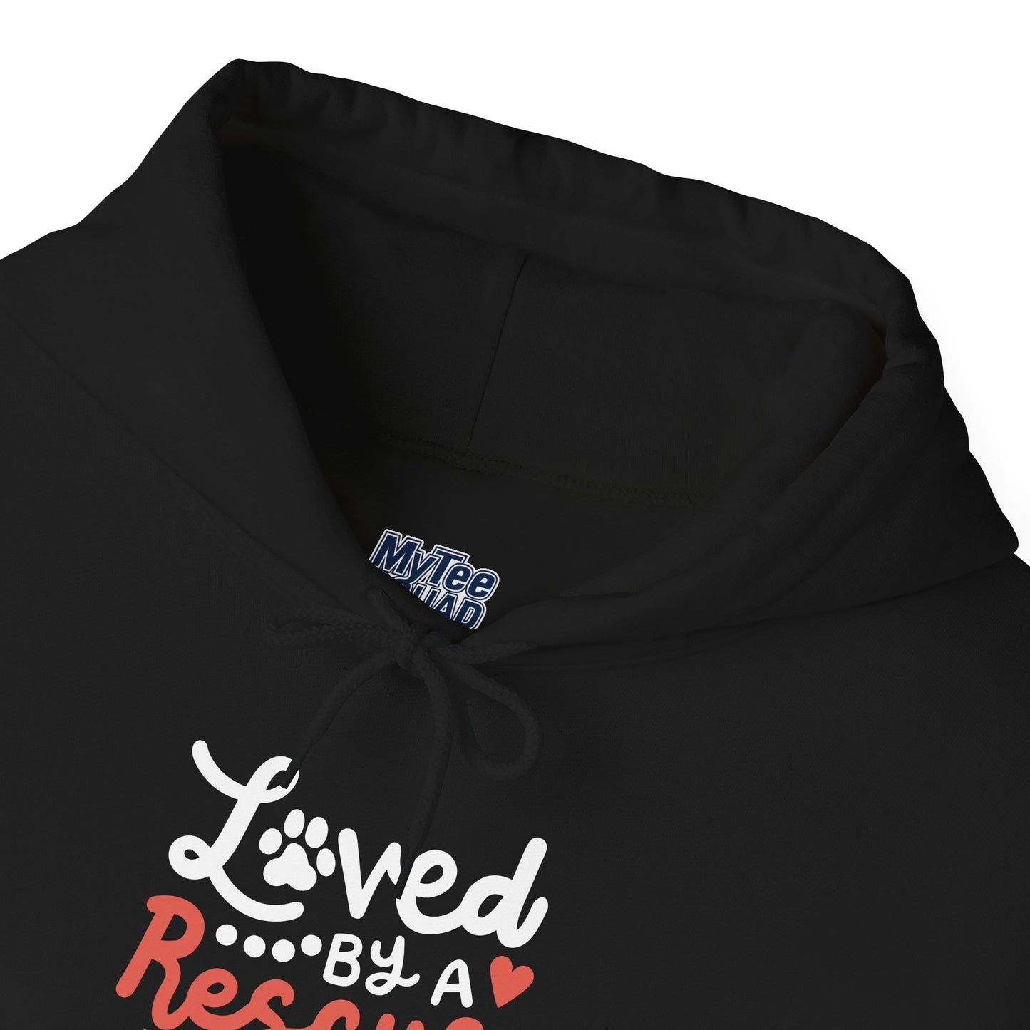 Loved By A Rescue Dog Hoodie | Pet Lover Gift, Fur Mom Hoodie, Pet Dad Apparel